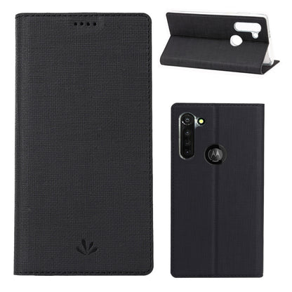 For Motorola Moto G8 Power ViLi Shockproof TPU + PU Horizontal Flip Protective Case with Card Slot & Holder(Black) by ViLi