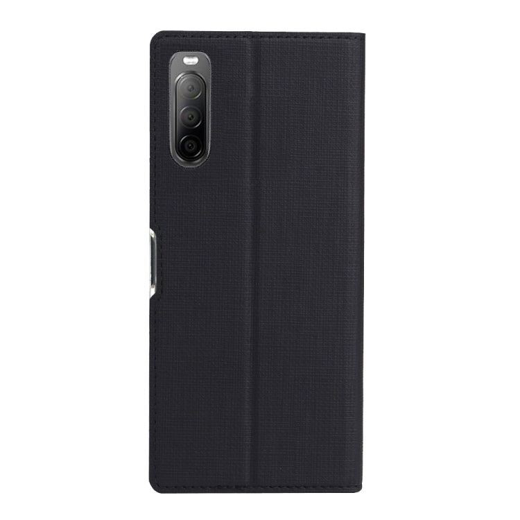 For Sony Xperia 10 II ViLi Shockproof TPU + PU Horizontal Flip Protective Case with Card Slot & Holder(Black) by ViLi