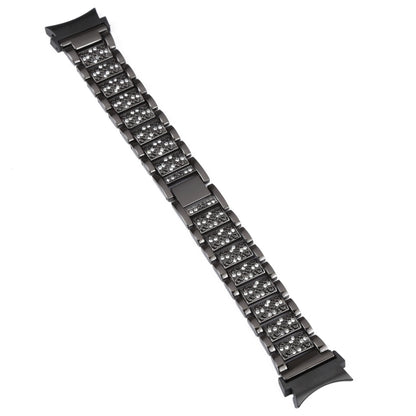 For Samsung Galaxy Watch5 40mm / 44mm Full Diamond Metal Watch Band(Black) by bashfashion