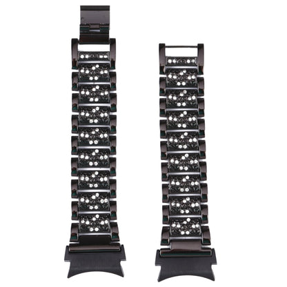 For Samsung Galaxy Watch5 40mm / 44mm Full Diamond Metal Watch Band(Black) by bashfashion