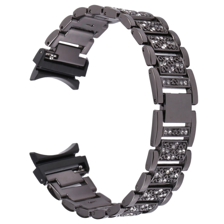 For Samsung Galaxy Watch5 40mm / 44mm Full Diamond Metal Watch Band(Black) by bashfashion