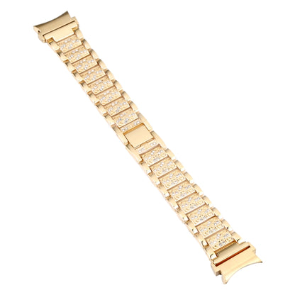 For Samsung Galaxy Watch5 40mm / 44mm Full Diamond Metal Watch Band(Gold) by bashfashion