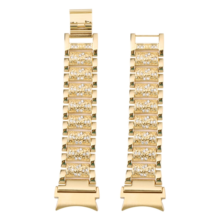 For Samsung Galaxy Watch5 40mm / 44mm Full Diamond Metal Watch Band(Gold) by bashfashion