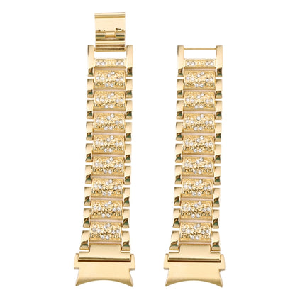 For Samsung Galaxy Watch5 40mm / 44mm Full Diamond Metal Watch Band(Gold) by bashfashion
