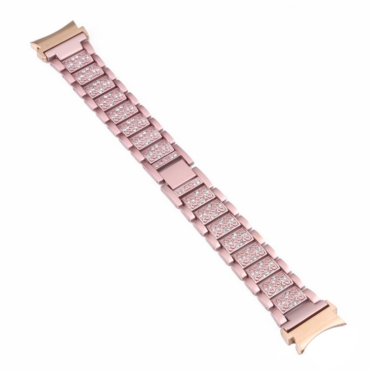 For Samsung Galaxy Watch5 40mm / 44mm Full Diamond Metal Watch Band(Pink) by bashfashion