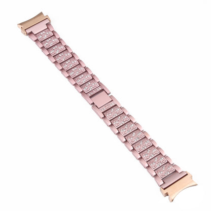For Samsung Galaxy Watch5 40mm / 44mm Full Diamond Metal Watch Band(Pink) by bashfashion