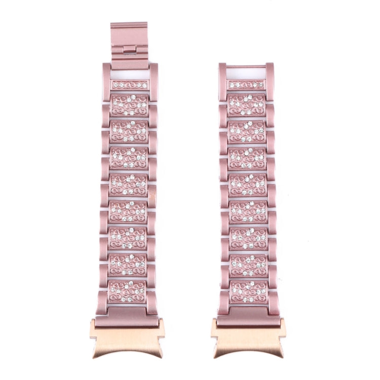 For Samsung Galaxy Watch5 40mm / 44mm Full Diamond Metal Watch Band(Pink) by bashfashion