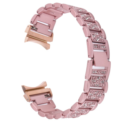 For Samsung Galaxy Watch5 40mm / 44mm Full Diamond Metal Watch Band(Pink) by bashfashion