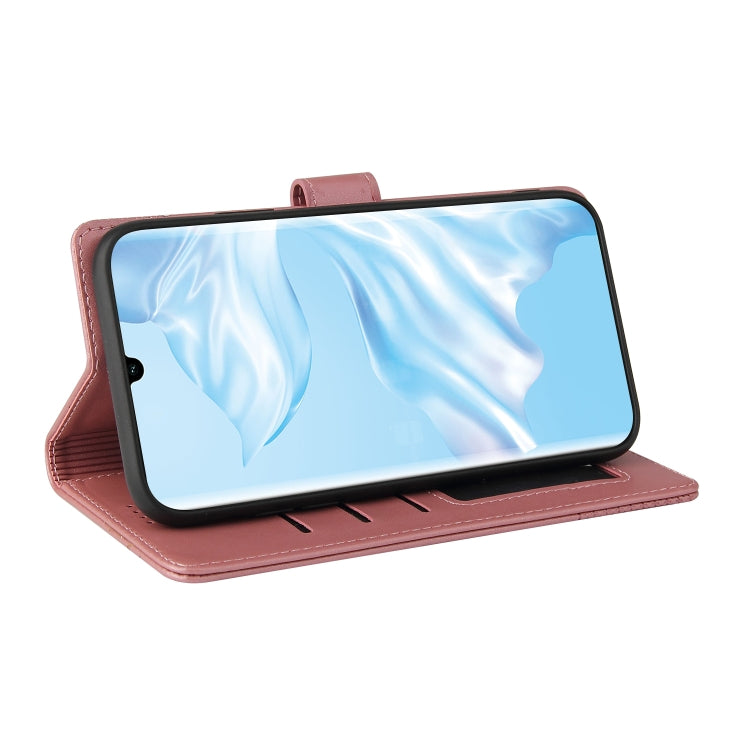 For Huawei P30 Pro GQUTROBE Skin Feel Magnetic Leather Phone Case(Rose Gold) by GQUTROBE