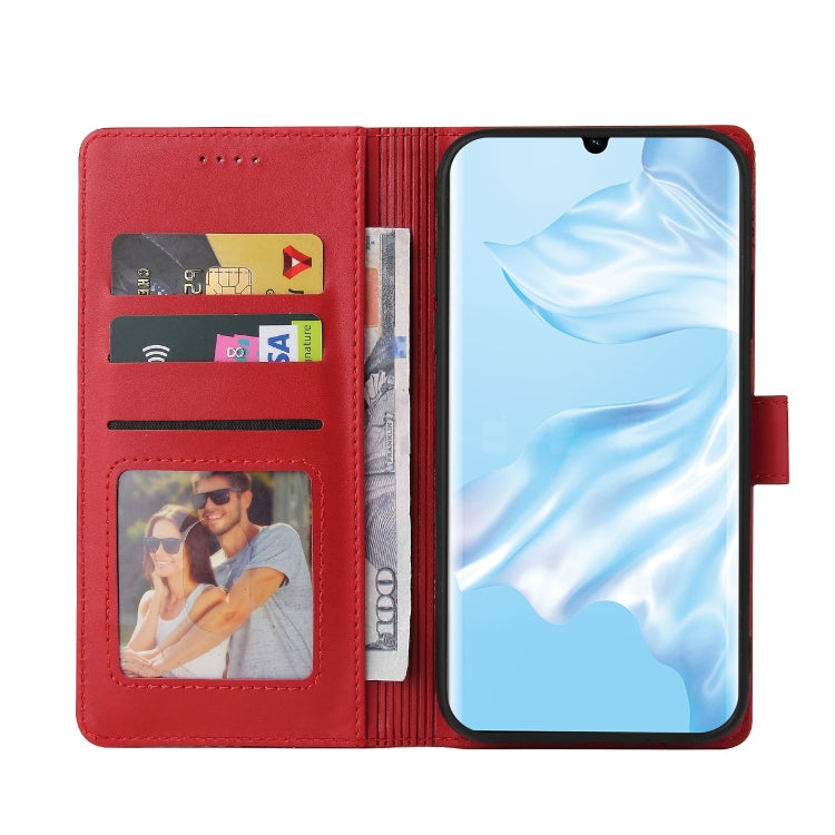 For Huawei P30 Pro GQUTROBE Skin Feel Magnetic Leather Phone Case(Red) by GQUTROBE