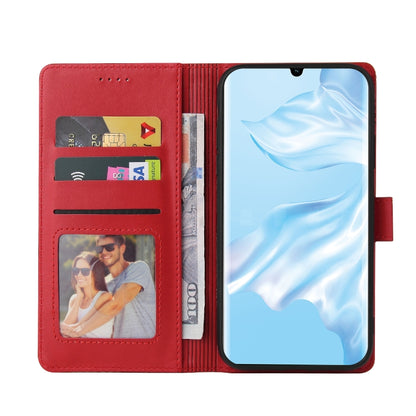 For Huawei P30 Pro GQUTROBE Skin Feel Magnetic Leather Phone Case(Red) by GQUTROBE