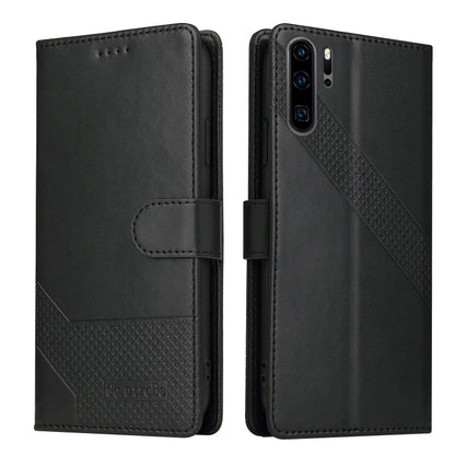 For Huawei P30 Pro GQUTROBE Skin Feel Magnetic Leather Phone Case(Black) by GQUTROBE