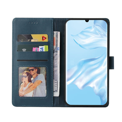 For Huawei P30 Pro GQUTROBE Skin Feel Magnetic Leather Phone Case(Blue) by GQUTROBE