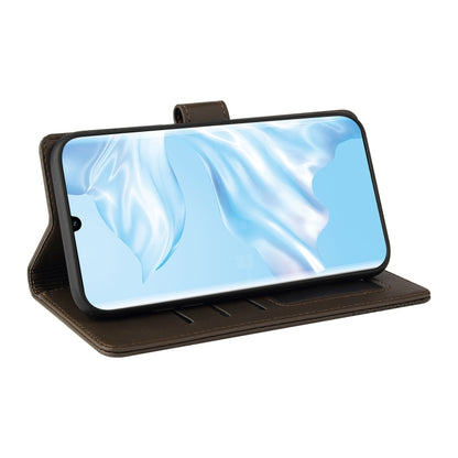 For Huawei P30 Pro GQUTROBE Skin Feel Magnetic Leather Phone Case(Brown) by GQUTROBE