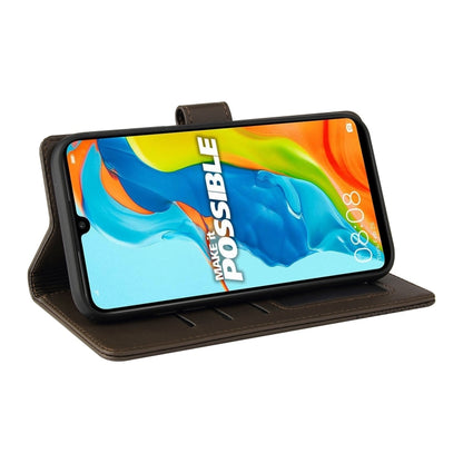 For Huawei P30 Lite GQUTROBE Skin Feel Magnetic Leather Phone Case(Brown) by GQUTROBE