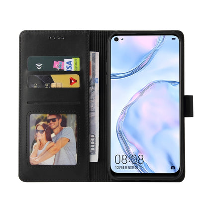 For Huawei P40 Lite GQUTROBE Skin Feel Magnetic Leather Phone Case(Black) by GQUTROBE