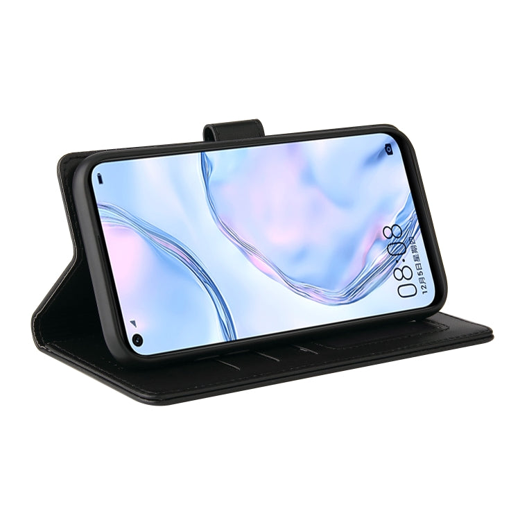 For Huawei P40 Lite GQUTROBE Skin Feel Magnetic Leather Phone Case(Black) by GQUTROBE