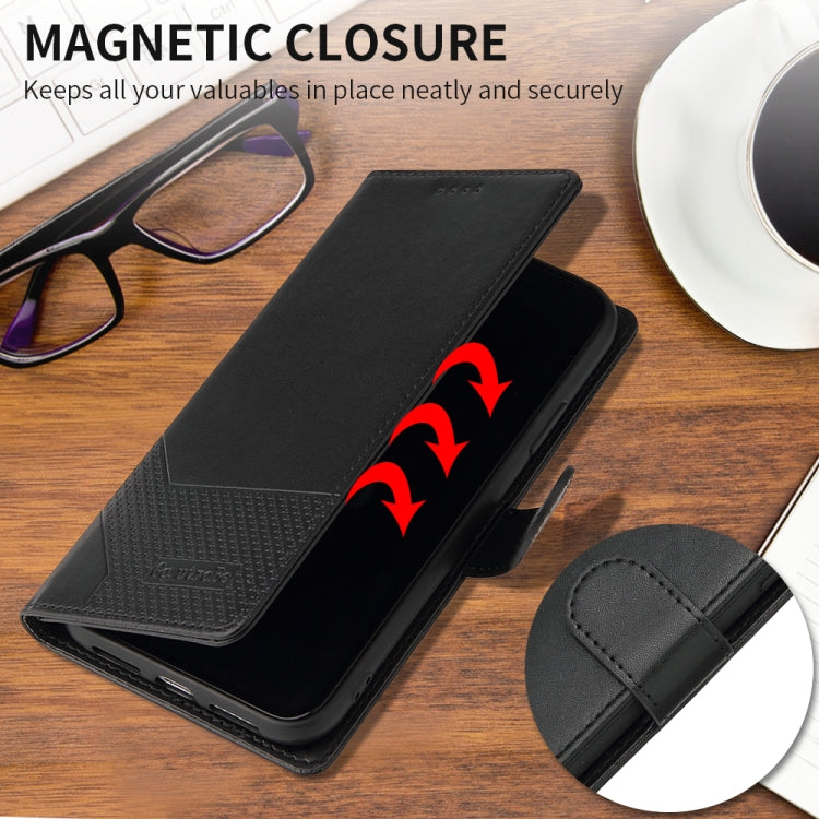 For Huawei P40 Lite GQUTROBE Skin Feel Magnetic Leather Phone Case(Black) by GQUTROBE