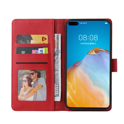 For Huawei P40 Pro GQUTROBE Skin Feel Magnetic Leather Phone Case(Red) by GQUTROBE