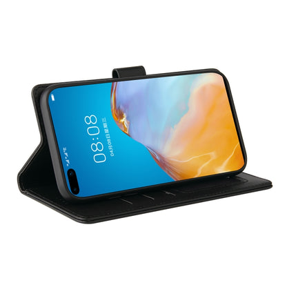 For Huawei P40 Pro GQUTROBE Skin Feel Magnetic Leather Phone Case(Black) by GQUTROBE