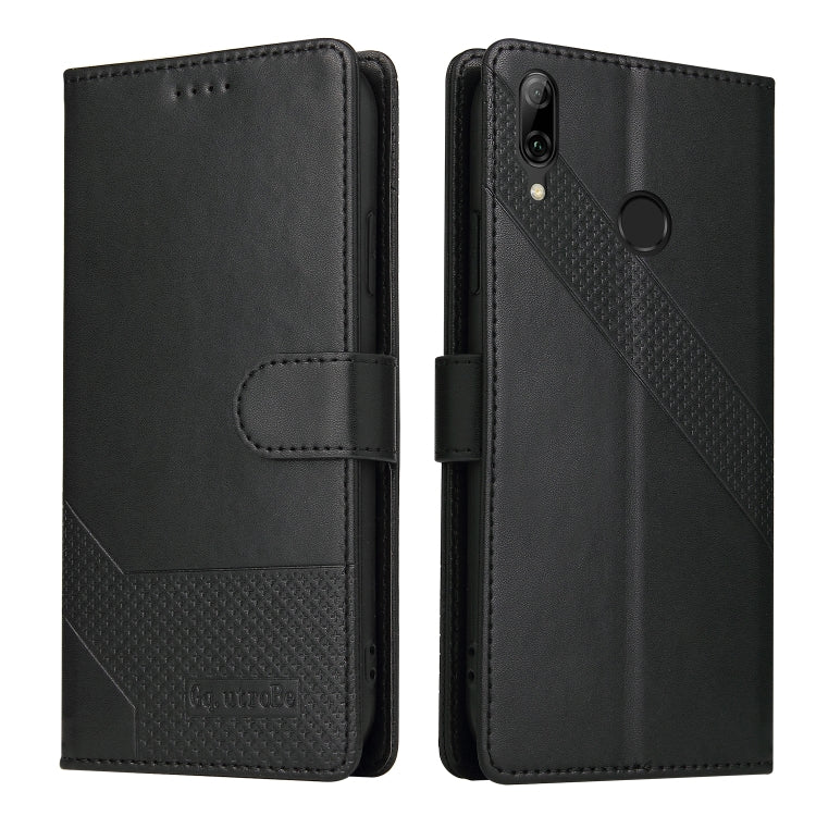 For Huawei P Smart 2019 GQUTROBE Skin Feel Magnetic Leather Phone Case(Black) by GQUTROBE