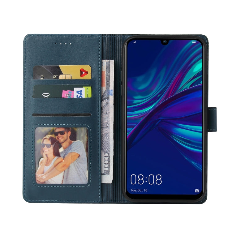 For Huawei P Smart 2019 GQUTROBE Skin Feel Magnetic Leather Phone Case(Blue) by GQUTROBE