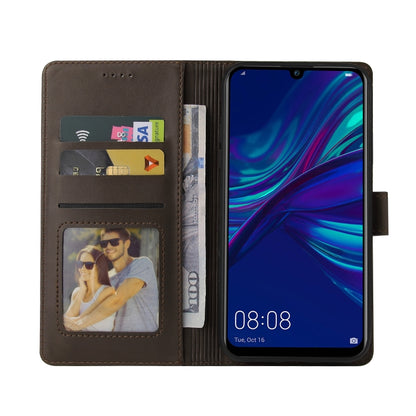 For Huawei P Smart 2019 GQUTROBE Skin Feel Magnetic Leather Phone Case(Brown) by GQUTROBE