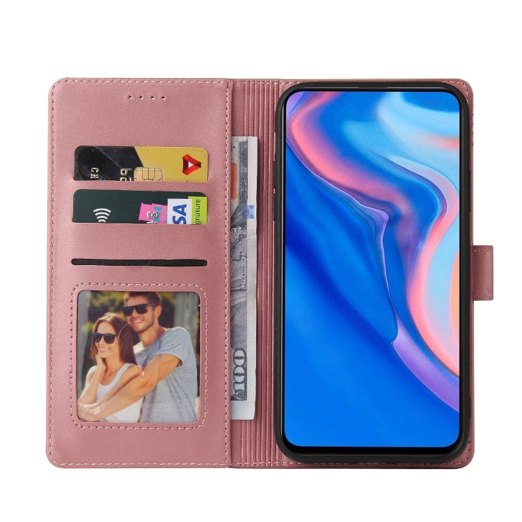 For Huawei P Smart Z GQUTROBE Skin Feel Magnetic Leather Phone Case(Rose Gold) by GQUTROBE