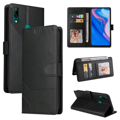 For Huawei P Smart Z GQUTROBE Skin Feel Magnetic Leather Phone Case(Black) by GQUTROBE