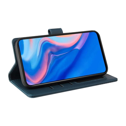 For Huawei P Smart Z GQUTROBE Skin Feel Magnetic Leather Phone Case(Blue) by GQUTROBE