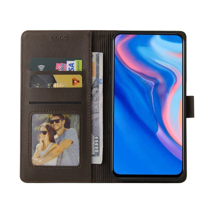 For Huawei P Smart Z GQUTROBE Skin Feel Magnetic Leather Phone Case(Brown) by GQUTROBE