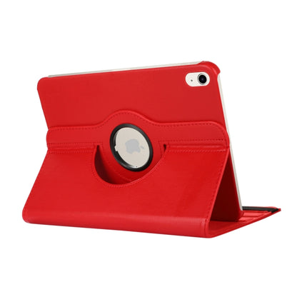 For iPad 2025 / 2022 360 Degree Rotation Litchi Texture Flip Leather Tablet Case with Holder (Red) by bashfashion