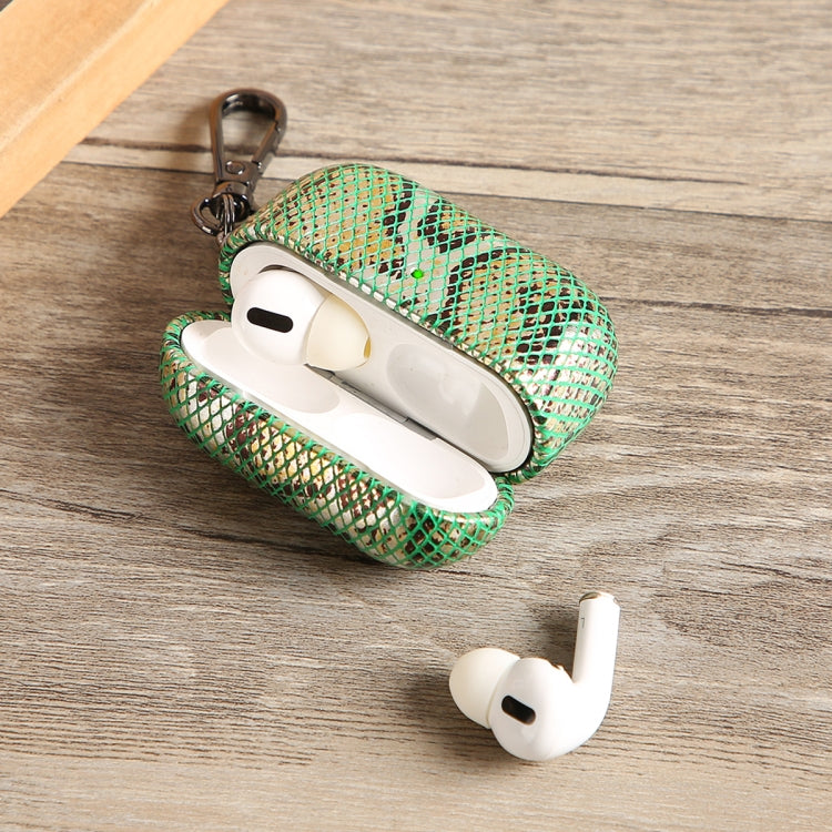 J01 Mesh Snakeskin Headphone Case For AirPods 3(Black) by bashfashion