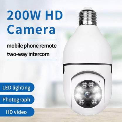 A6 2MP HD Light Bulb WiFi Camera Support Motion Detection/Two-way Audio/Night Vision/TF Card With 8G Memory Card by bashfashion