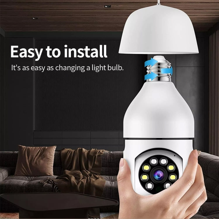 A6 2MP HD Light Bulb WiFi Camera Support Motion Detection/Two-way Audio/Night Vision/TF Card With 32G Memory Card by bashfashion