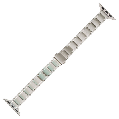Three Beads Metal Watch Band For Apple Watch Ultra 49mm&Watch Ultra 2 49mm / Series 9&8&7 45mm / SE 3&SE 2&6&SE&5&4 44mm / 3&2&1 42mm(Starlight) by bashfashion