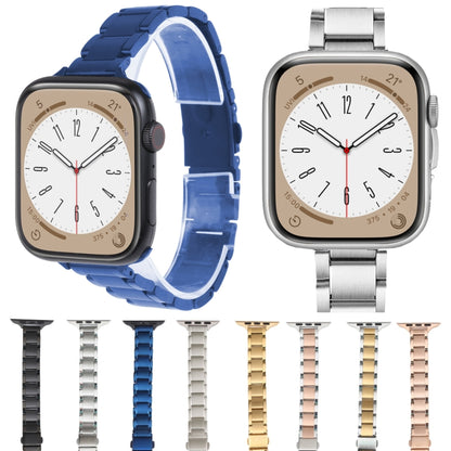 Three Beads Metal Watch Band For Apple Watch Series 9&8&7 41mm / SE 3&SE 2&6&SE&5&4 40mm / 3&2&1 38mm(Gold) by bashfashion