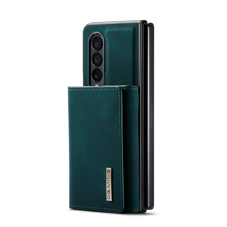 For Samsung Galaxy Z Fold3 5G DG.MING M1 Series 3-Fold Multi Card Wallet Phone Case(Green) by DG.MING