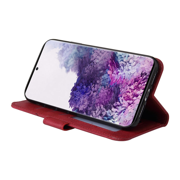 For Huawei P40 GQUTROBE Right Angle Leather Phone Case(Red) by GQUTROBE
