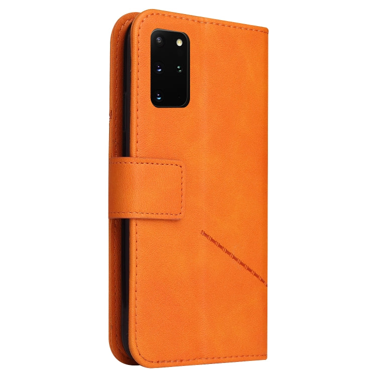 For Huawei P40 GQUTROBE Right Angle Leather Phone Case(Orange) by GQUTROBE