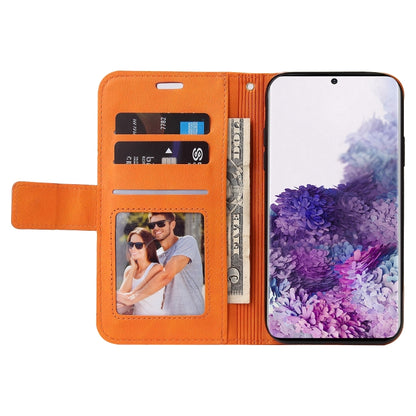 For Huawei P40 GQUTROBE Right Angle Leather Phone Case(Orange) by GQUTROBE