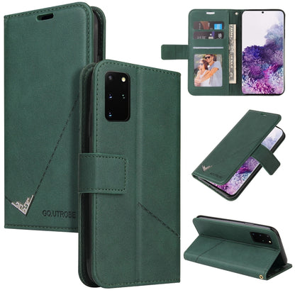 For Huawei P40 GQUTROBE Right Angle Leather Phone Case(Green) by GQUTROBE