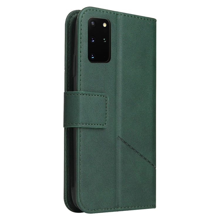 For Huawei P40 GQUTROBE Right Angle Leather Phone Case(Green) by GQUTROBE