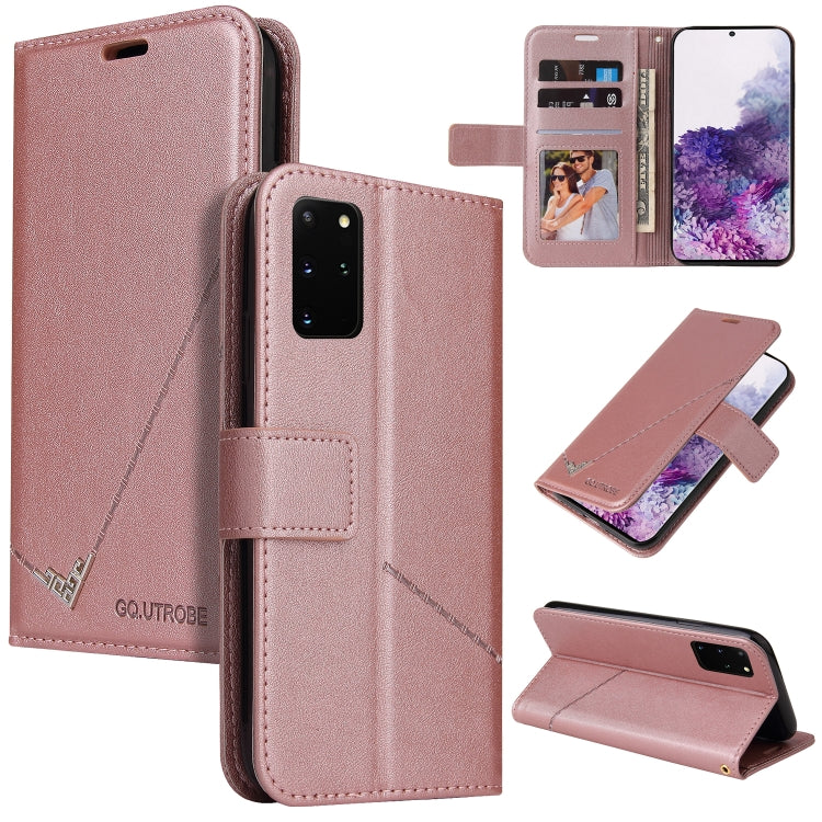 For Huawei P40 GQUTROBE Right Angle Leather Phone Case(Rose Gold) by GQUTROBE