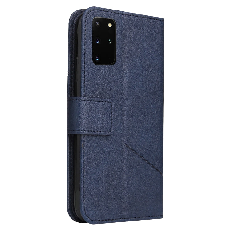 For Huawei P40 GQUTROBE Right Angle Leather Phone Case(Blue) by GQUTROBE