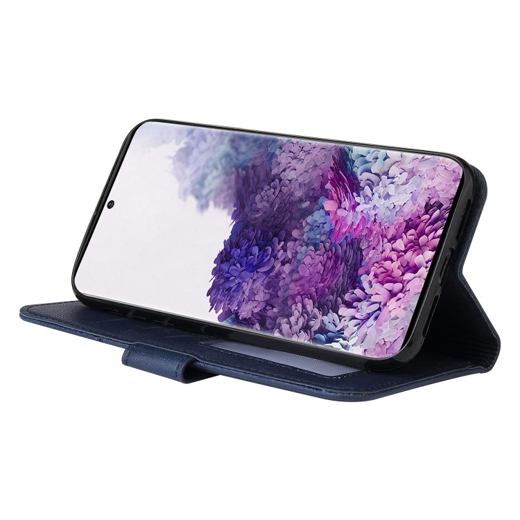 For Huawei P40 GQUTROBE Right Angle Leather Phone Case(Blue) by GQUTROBE