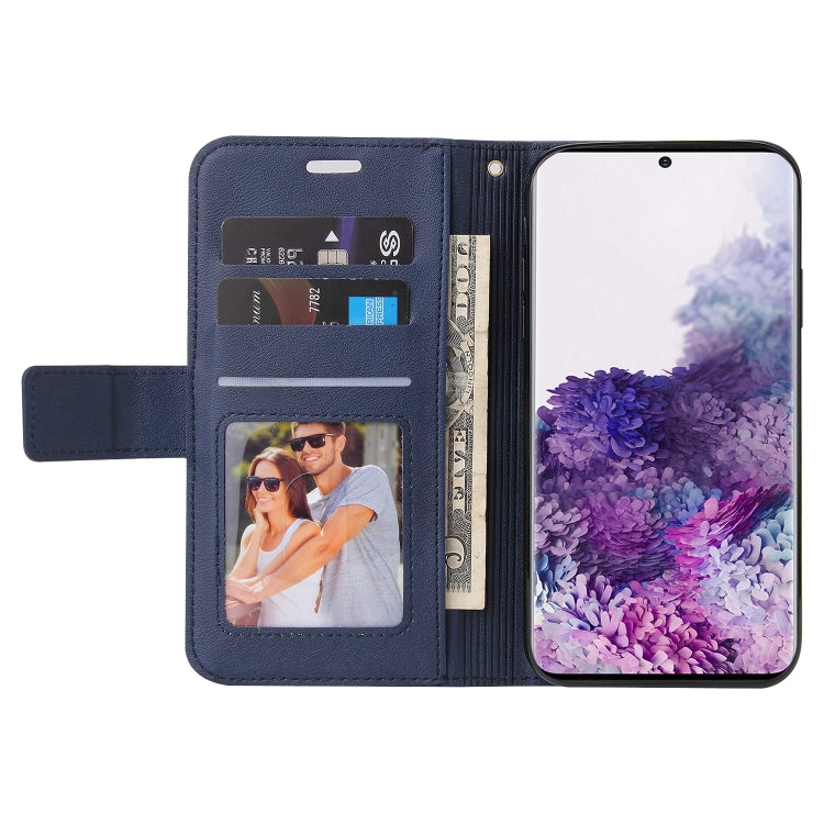 For Huawei P40 GQUTROBE Right Angle Leather Phone Case(Blue) by GQUTROBE