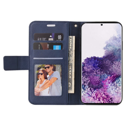 For Huawei P40 GQUTROBE Right Angle Leather Phone Case(Blue) by GQUTROBE