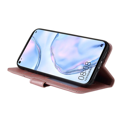For Huawei P40 Lite GQUTROBE Right Angle Leather Phone Case(Rose Gold) by GQUTROBE