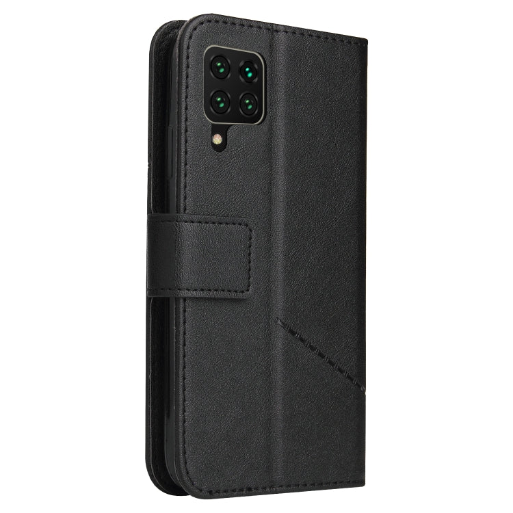 For Huawei P40 Lite GQUTROBE Right Angle Leather Phone Case(Black) by GQUTROBE